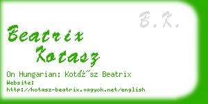 beatrix kotasz business card